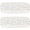 Gold Leaves, variant on Rectangle White Serving Tray (2-Pack) - 17.5" Disposable Serving Platter for Appetizer, Fruits & Serving Dishes | Perfect Plastic Tray for Party Serveware