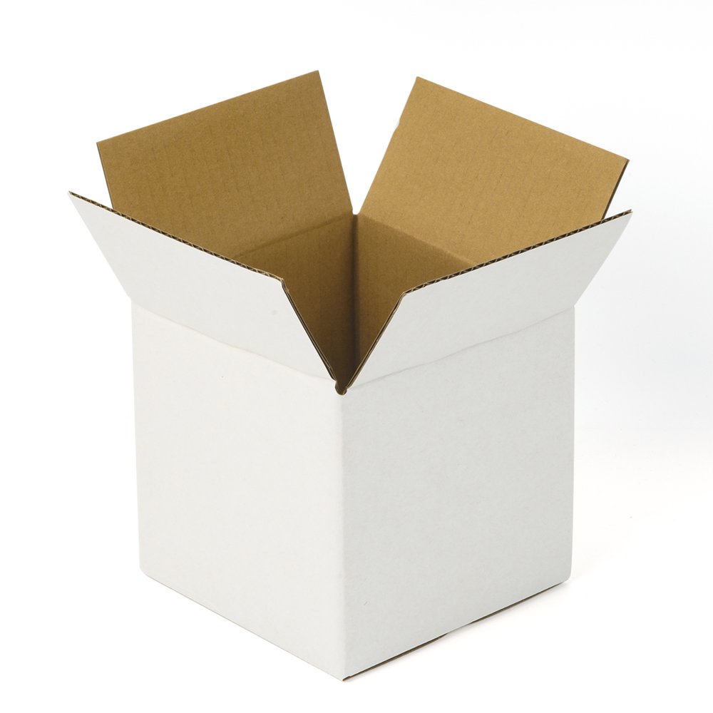WRAPAHOLIC 5"x5"x5" Gift Box Sturdy White Kraft Cardboard Boxes Shipping Boxes for Shipping and