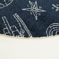 thumbnail image 6 of Mainstays Navy Space Round Indoor Rug, 47" Round, 6 of 6
