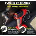 thumbnail image 6 of Bullseye Pro Max Deluxe Tire Inflator Portable Air Compressor, Portable Air Pump for Car Tires, Car Tire Inflator Portable - 150PSI, 12V DC 2000 mAhs, Tire Pressure Gauge, Rechargeable As Seen On TV, 6 of 8
