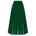 thumbnail image 5 of Belle Poque Women Vintage Tiered Swing Skirt Elastic Waist Mid-calf Flared A-Line Skirt Midi Skirt, 5 of 8