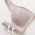 thumbnail image 5 of Ohufall Front Closure Bras for Older Women Plus Size Front Closure Full Coverage No Underwire Bras for Seniors Wireless Front Close Push up Bras with Back Support Everyday Bras, 5 of 6