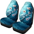 thumbnail image 5 of Pzuqiu Turtle Floral Car Seat Covers 3 Pack, Car Seat Covers Full Set Polyester Easy to Install Removable for Cars Trucks most Cars, 5 of 10