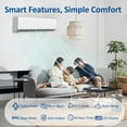 thumbnail image 5 of 9000 BTU Mini Split Air Conditioner & Heater, 19 SEER2 115V Energy Efficient Ductless Wall-Mounted AC Unit Covers Up to 450 Sq. Ft, Remote Control, 5 of 9