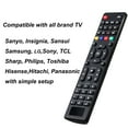 thumbnail image 2 of Universal Tv Remote for LG,Samsung, TCL, Philips, Vizio, Sharp, Sony, Panasonic, Sanyo, Insignia, Toshiba and Other Brands LCD LED 3D HDTV Smart TV Remote Control, 2 of 7