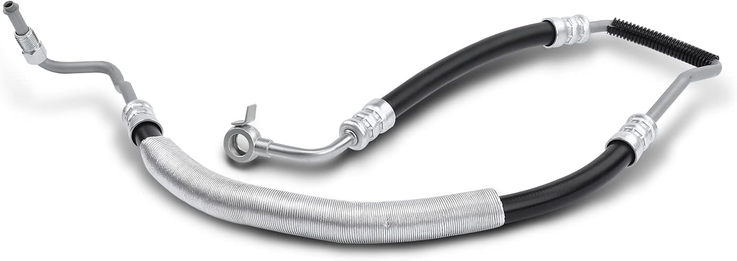 A-Premium Power Steering Pressure Hose Line Assembly Compatible with Toyota Sienna 2004 2005 2006, 3.3L FWD, with O-ring & Washer, Pump to Gear/Rack