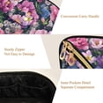 thumbnail image 5 of FORMRS Makeup Bag Travel Cosmetic Organizer for Women Fold Flat Zipper Pouch with Handle, Soft Pinks Flowers, 5 of 8