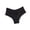 Black, variant on Wancir Seamless Underwear for Women No Show Ice Silk Bikini Breathable Hipster Wavy Sides Invisibles