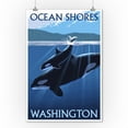 thumbnail image 2 of Ocean Shores, WA, Orca and Calf (9x12 Wall Art Print, Home Decor), 2 of 3