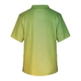 thumbnail image 4 of Domuza Scrub Shirts for Men Tie-Dye Gradient Short Sleeve V Neck Nursing Uniform Loose Fit Comfy Soft Medical Workwear with 3 Pockets Green 4XL, 4 of 4