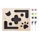 thumbnail image 1 of Juguete Interactivo para Gatos Caja de Entretenimiento Mental con Bolas Resistente al Desgaste Fabricado en Madera y Pp Que Fomenta el Aprendizaje, 1 of 9