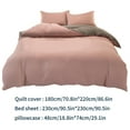 thumbnail image 3 of Tgbvmt Four-Piece Bedding Set, Soft & Comfortable Washed Fabric, Fresh Color Design, Perfect for Student Dorms & Bedrooms, Includes Quilt Cover, Bed Sheet, & Pillowcases, Easy to Maintain, 3 of 6