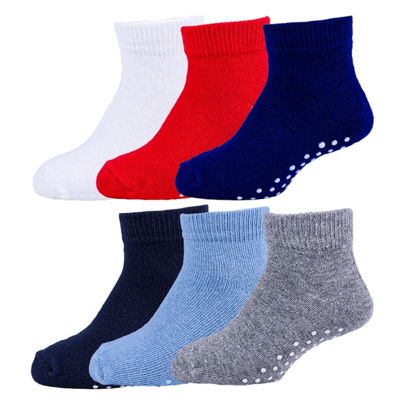 Calcetines Bebé Sokkos Tin Algodón 6 Pares con Antiderrapante Unisex