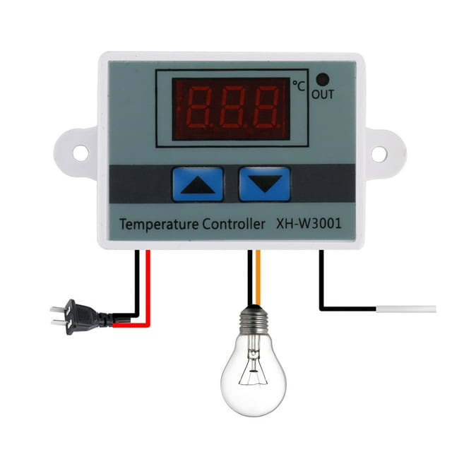 Amdohai XH-W3001 microcomputer digital temperature controller thermostat intelligent electronic temperature control switch digital display