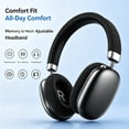 thumbnail image 6 of Over Ear Bluetooth Headphones, Active Noise Cancelling Headphones Bluetooth 6.0, 120H Playtime, Hi-Res Audio, Knob Control, Comfort Over-Ear Headset for Music & Calls, 6 of 8