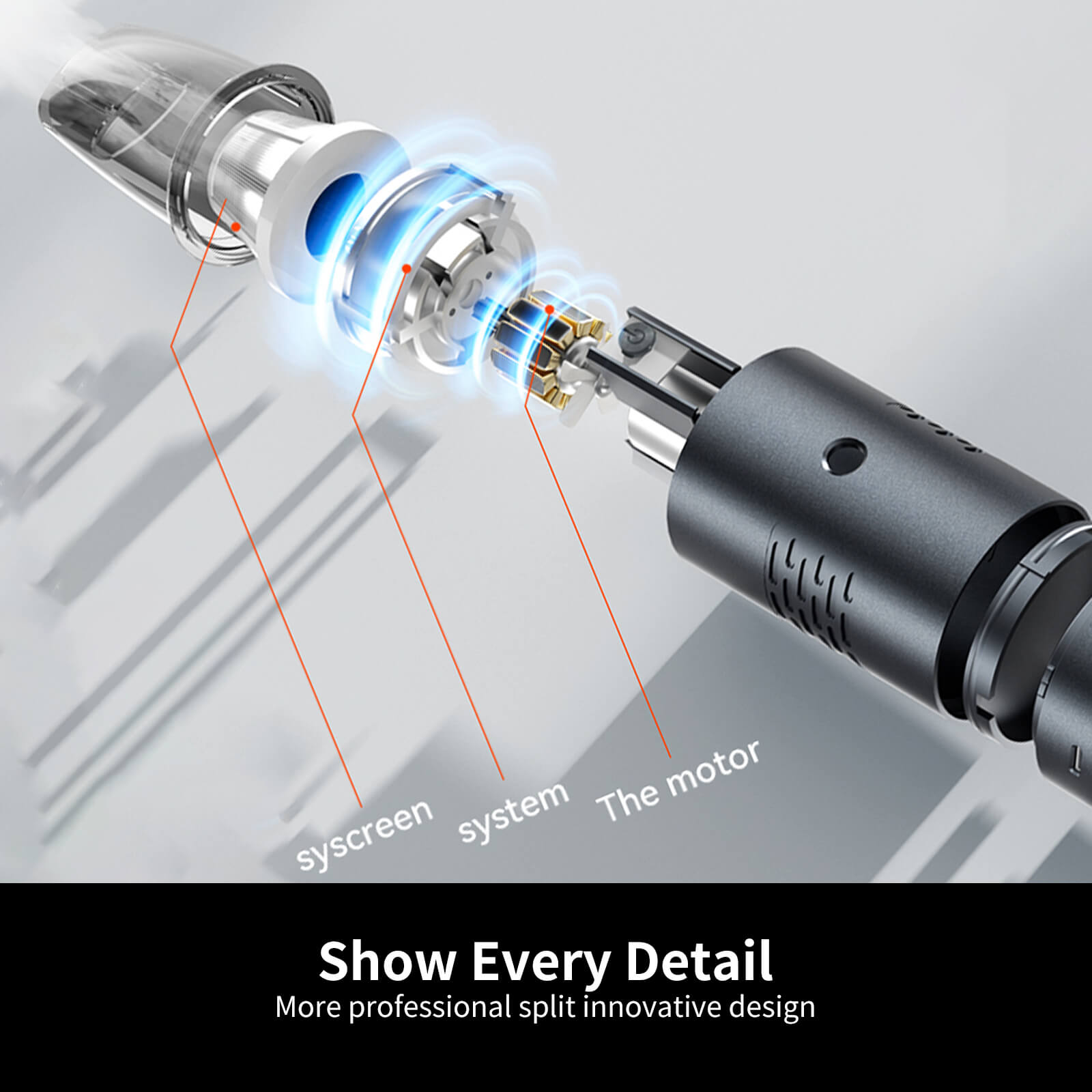 BAYU 2 in 1 Car Vacuum, Portable Cordless Car Vacuum with 19000Pa, Handheld Vacuum Cleaner, Small Vacuum for Car, Boats, Travel and Home Cleaning, Car Accessories