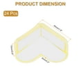 thumbnail image 2 of Uxcell Protecteurs d'Angle 24 Pcs Protecteurs d'Angle de Table Garde d'Angle de Meuble et Pare-Chocs de Bords (en Forme de Cœur, Jaune), 2 of 6