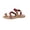 Red, variant on Summer Plus-size Ethnic Style Flower Clip-toe Beach Flat Sandals Sandals for Women Red 43
