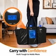 thumbnail image 4 of AbahubFit 4 Pack Extra Large Moving Bags Heavy Duty Storage Bags Boxes Bins Totes with Portable Handles, Visible Window and Suitcase-Style Zippers, 4 of 8