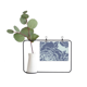 thumbnail image 1 of Arte Abstracto plantas patrón Peonía Marco De Metal Florero De Cerámica Decoración, 1 of 4