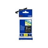 Brother TZE325 - Standard Adhesive - White on Black - Roll (0.35" x 26.3') 1 Roll Laminated Tape