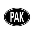 thumbnail image 1 of Pakistan Oval Sticker Decal Die Cut - Self Adhesive Vinyl - Weatherproof - Made in USA - Many Color and Sizes - country code pak, 1 of 6