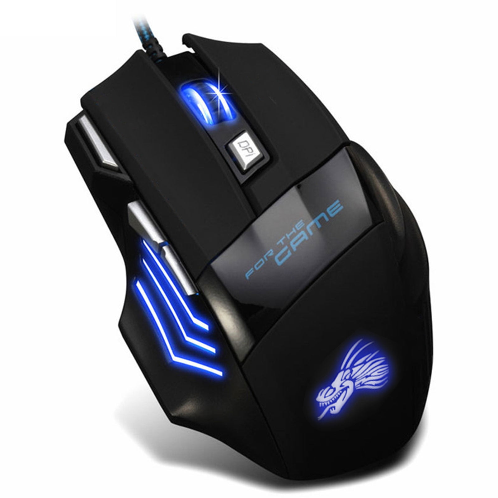 TSV X7 Wired Gaming Mouse, 5500 DPI, Fire Button, 7 Buttons, LED