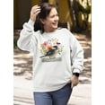 thumbnail image 2 of Avian Collage Ii Sweatshirt Women -Victoria Borges Designs, Female 3X-Large, 2 of 4