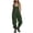 Army Green, variant on Women Cotton Linen Jumpsuits Rompers Spaghetti Straps Casual Harem Long Bib Pants Summer Baggy Overalls with Pockets Light Blue S