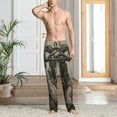 thumbnail image 2 of Balery Vintage Ram Pilot Pantalones de pijama para hombre, pijama ultraligero, pantalón de descanso-Large, 2 of 6