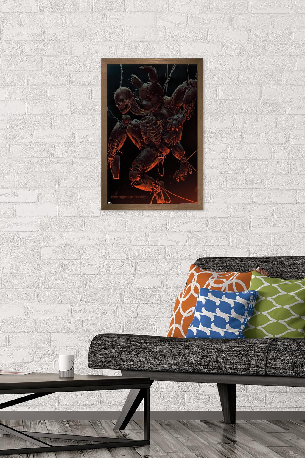 Five Nights at Freddy's - Skeleton Wall Poster, 14.725" x 22.375" Framed
