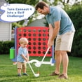 thumbnail image 5 of XJD Jumbo 4-to-Score Giant Game Set 4-in-a-Row Connect Game for Adults Kids Family Fun Height Adjustable w/ Golf Set, Blue, 5 of 9