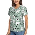 thumbnail image 2 of Wukai Puppy Classic V-Neck T-Shirt for Women: Comfortable, Stylish, and Versatile Wardrobe Essential-X-Large, 2 of 7