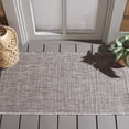 thumbnail image 3 of SAFAVIEH Courtyard Samson Solid Indoor/Outdoor Area Rug, 2'7" x 5', Light Brown, 3 of 15