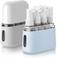thumbnail image 3 of Mini Shampoo Dispenser Portable Travel Bottle Set Leak Proof Pump Bottles Containers Travel Size Containers Airplane Accessories Kits for Toiletries Shampoo Conditioner Lotion Liquid (Green,4 in 1), 3 of 8