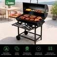 thumbnail image 3 of Asador de Carbon Ahumador Jardimex Parrilla 70cm Mesa Frontal Cenicero, 3 of 7