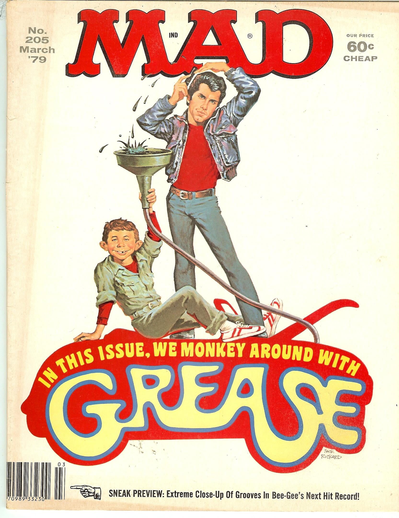 MAD Magazine #205 March 1979 Grease