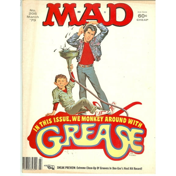 MAD Magazine #205 March 1979 Grease