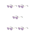 thumbnail image 2 of Gafas de sol en forma de corazón Sonducket púrpura con montura de metal dorado, 2 of 6