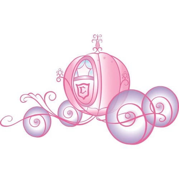 York Wallcoverings RMK1522SLM RoomMates Disney Princess - Princess Carriage Peel