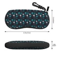 thumbnail image 2 of Bingfone Animal Footprints Print Sunglasses Case Portable Travel Zipper Eyeglasses Case With Hook, 2 of 6