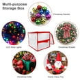 thumbnail image 1 of pitrice Transparent Storage Organizer Case for Storing Xmas LED Lights Garlands Christmas Tree Decorations, 1 of 8
