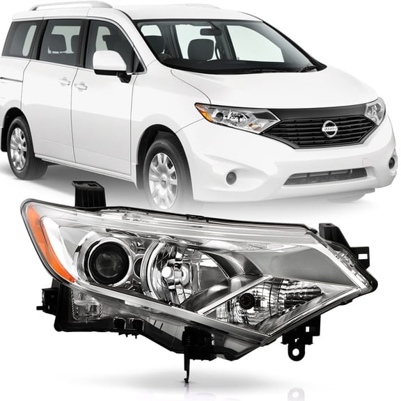 For 2012-2017 Nissan Quest Halogen Type Factory Headlight Headlamp - Passenger