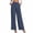 Blue Pant, variant on Wide Leg Pants Woman High Waisted Trousers Waffle Knit Palazzo Pants Loose Fit Long Business Casual Pant with Pockets Black Pant M