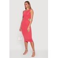 thumbnail image 2 of Women's Rib Knit Cut Out Back Midi Tank Dress, 2 of 3