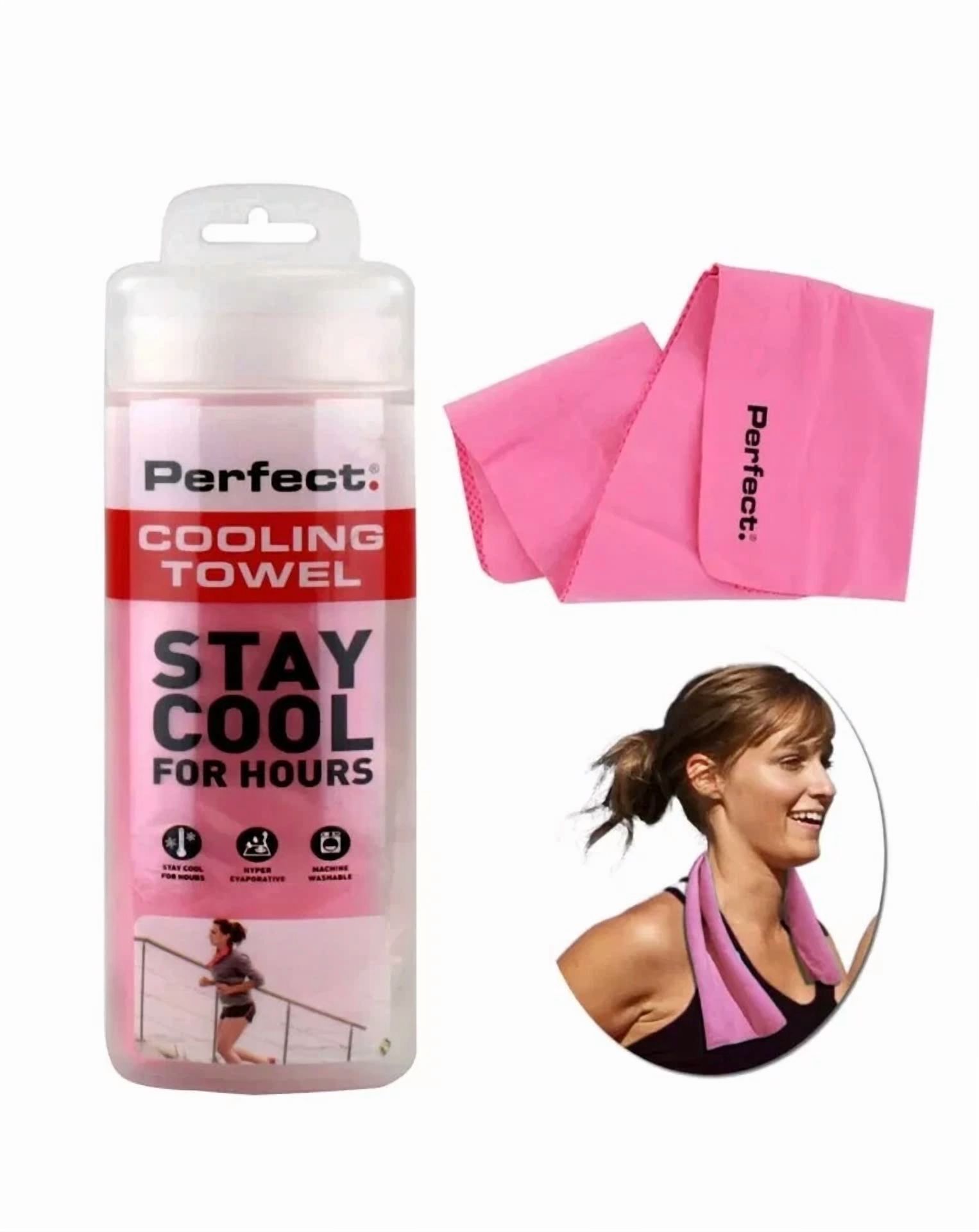 BUTTERFLY- Perfect Fitness Cooling Towel, Stay Cool For Hours Pink Free Same Day Shipping