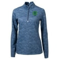 thumbnail image 2 of Women's-Cutter & Buck  Navy Seattle Sounders FC Traverse Stretch Eco Camo Print Quarter-Zip Pullover Top, 2 of 3
