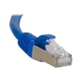 thumbnail image 5 of C2G 6in Cat6 Snagless Shielded (STP) Ethernet Cable - Cat6 Network Patch Cable - PoE - Blue - Patch cable - RJ-45 (M) to RJ-45 (M) - 6 in - screened shielded twisted pair (SSTP) - CAT 6 - molded, snagless, stranded - blue, 5 of 5