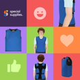 thumbnail image 4 of Special Supplies Compression Vest for Kids – Deep Pressure Comfort, Breathable Sensory Wrap for School and Travel – Adjustable Side Straps (Blue, Large), 4 of 10