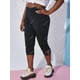 thumbnail image 3 of Leggings de cultivo de recorte adornado de cadena más grande Rosegal Leggings de talla grande, 3 of 5
